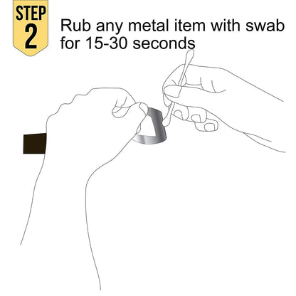 Nickel Metal Testing Solution to Detect Allergy Jewelry Gold Silver Watches Buttons Belts Buckles Dimethylglyoxime Spot Testing