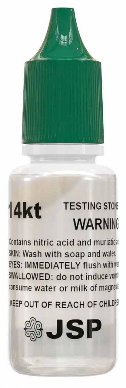 5 Bottles of JSP 14K Gold Jewelry Acid Testing Solution Test Precious Metals