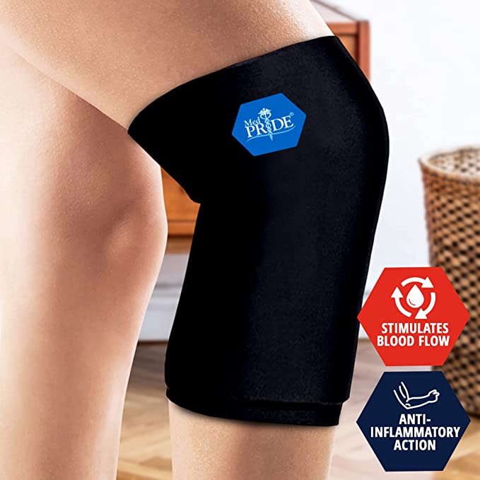MedPride Hot & Cold Gel Compression Sleeve - One Size - 10.82" x 5.3" - 12 bxs/cs.