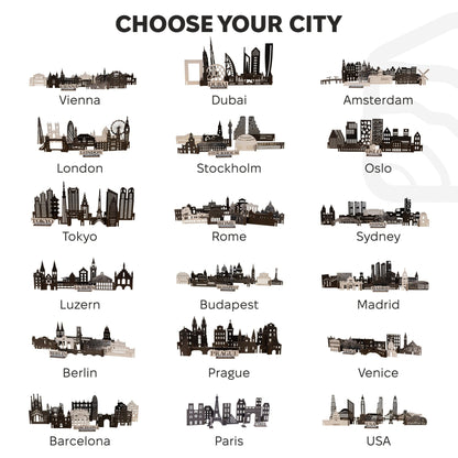 Wooden Travel Decor Memory City – London