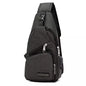 Men Women Crossbody Shoulder Bag with USB Port