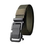 Men's Automatic Metal Buckle Nylon Canvas Webbing Belt