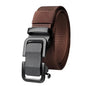 Men's Automatic Metal Buckle Nylon Canvas Webbing Belt
