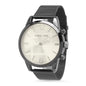 Men's Black Stainless Steel Mesh Strap Watch