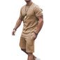 Men's Casual Activewear Running T-Shirt with Shorts