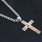 Men's Cross Necklaces in Stainless Steel