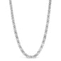 Men's Diamond Eternity Station Necklace in Sterling Silver – 2.50 ct