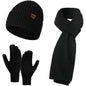 Men's Scaves and Beanie Hat Themal Gloves Set