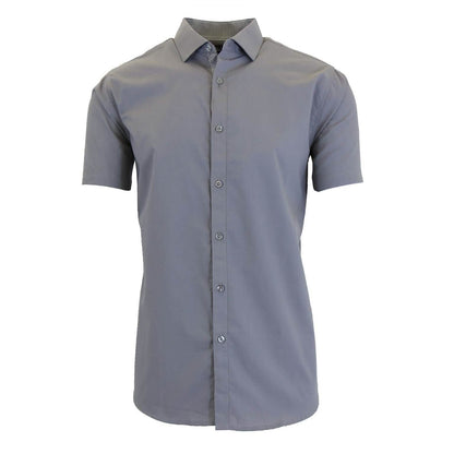 Mens Short Sleeve Dress Shirt