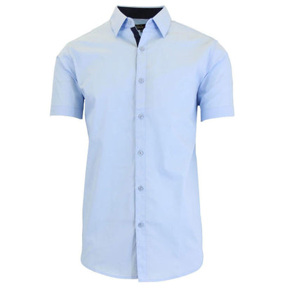 Mens Short Sleeve Dress Shirt
