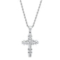 Men's Stainless Steel CZ Cross Pendant