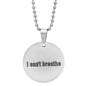 Men's Stainless Steel Detailed Pendant Necklace