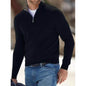 Men's Sweater Jumper Pullover Ribbed Knit Cropped Zipper Knitted Solid Color