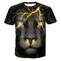 Men's T-Shirt Graphic Animal Plus Size Print Short Sleeve Halloween Tops