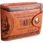 Men's USD Bill Wallet Billfold Leather Credit Card Photo Holder