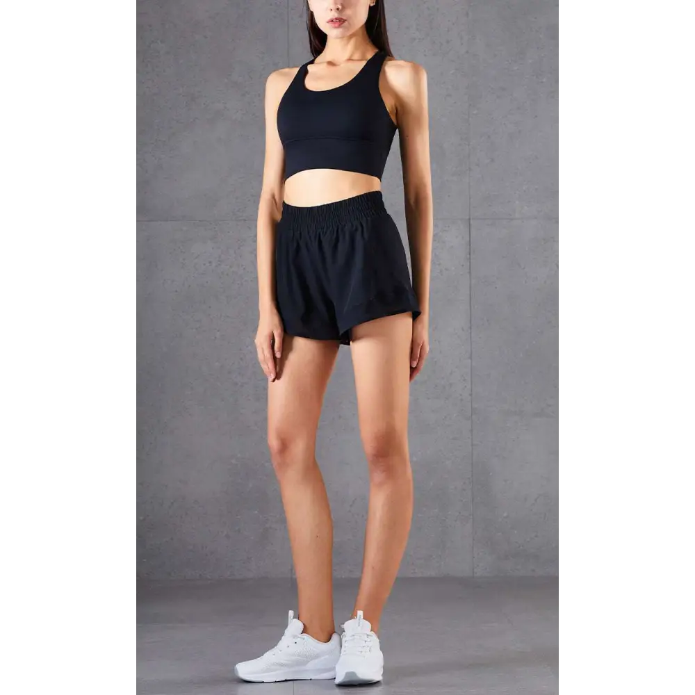 Mesh Pockets Fitness Pants Two Piece Athletic Set