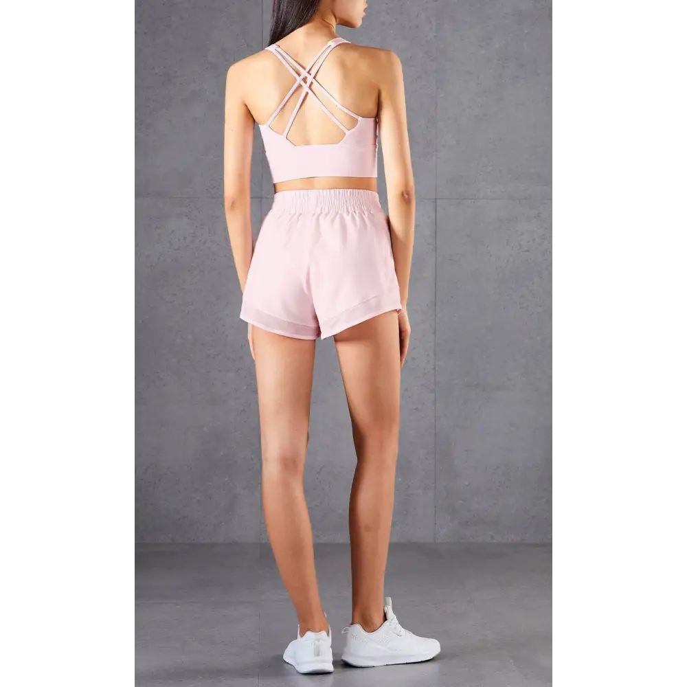 Mesh Pockets Fitness Pants Two Piece Athletic Set