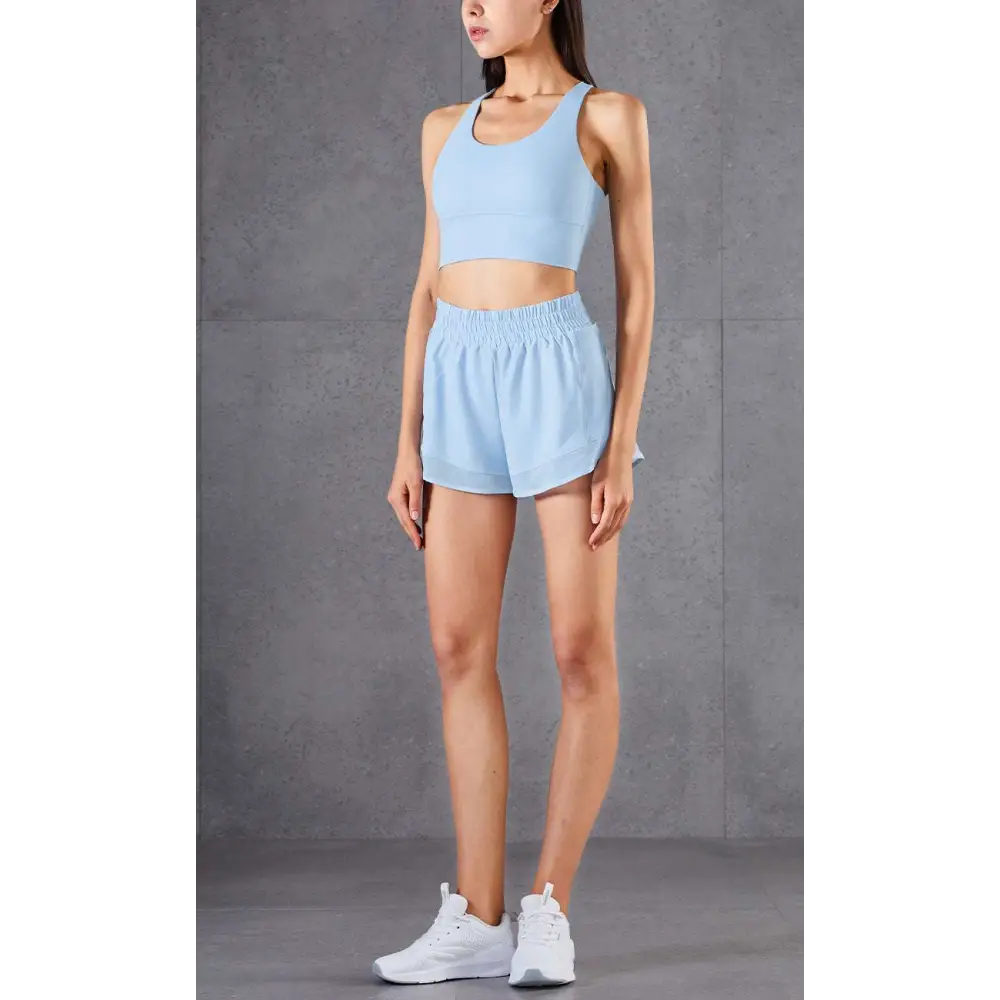 Mesh Pockets Fitness Pants Two Piece Athletic Set