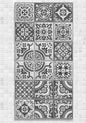 Mexican Tile Grey Shades - Canvas