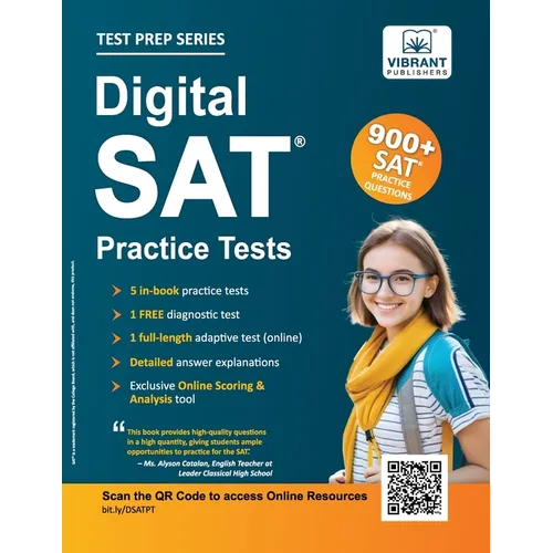 Digital SAT Practice Tests: 900+ SAT Practice Questions - Paperback