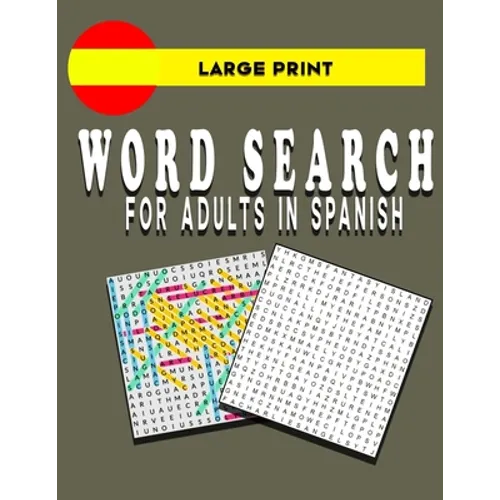 Large Print Word Search for Adults in Spanish: book - Paperback