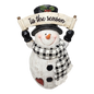 Cheerful Snowman Figurine -