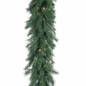 9'x14" Aspen Spruce Garland - LED Warm White Lights