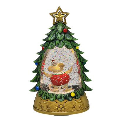 Charming Tails - Lighted Mouse Snowglobe Tree