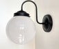 Large Modern Globe Wall Sconce | 8"W