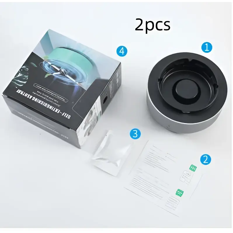 Mint Green Smoke Removal Air Purification Ashtray