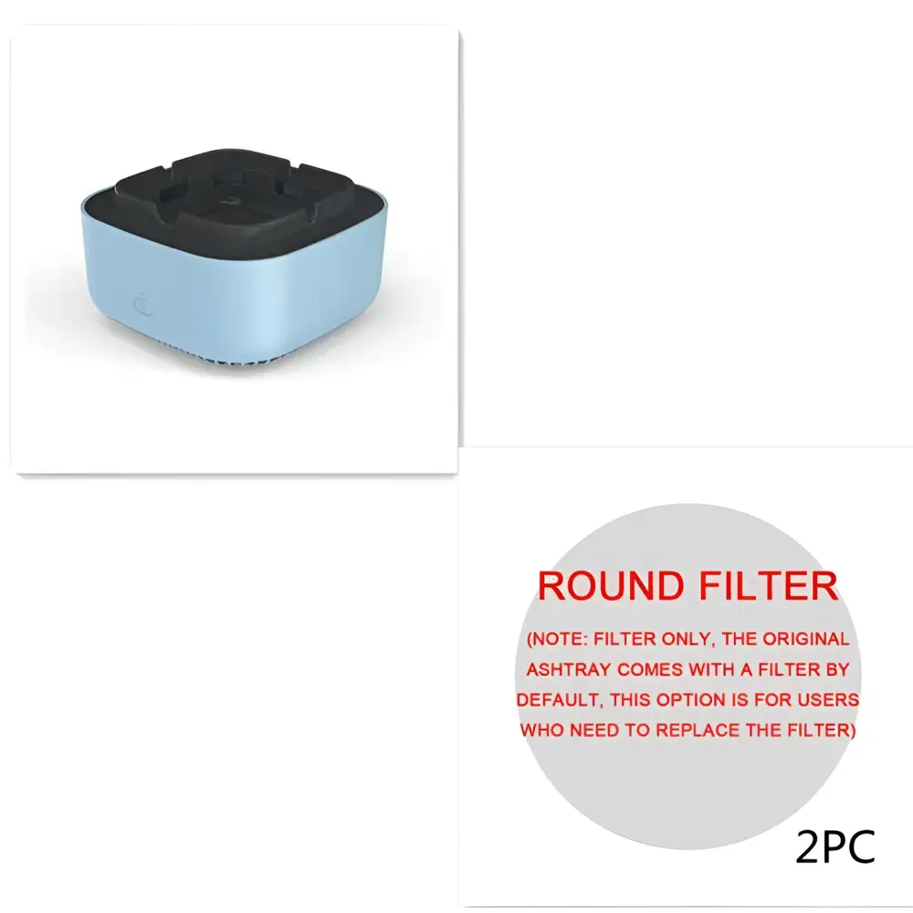 Mint Green Smoke Removal Air Purification Ashtray
