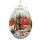 Glass "Lightable" Reindeer Visit Ornament