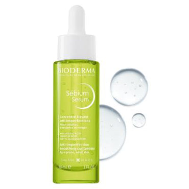 Bioderma Sebium Serum 30ml - Dermatologically Tested Facial Serum for Oily & Acne-Prone Skin, Hypoallergenic & Non-Comedogenic