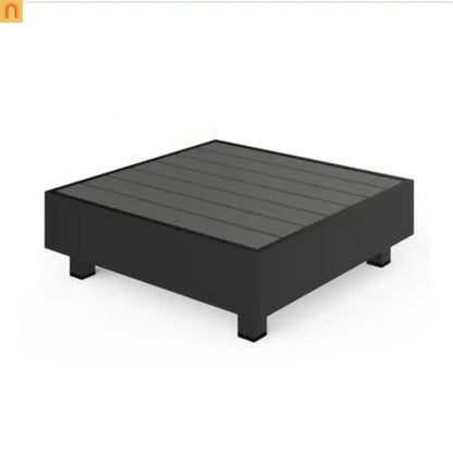 Outdoor Sectional Set Aluminum Gray 5 Piece Modular Olefin Cushions