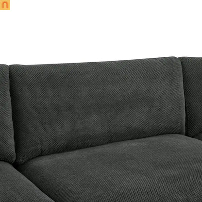 Sectional Sofa Modular Dark Gray 10 Seat 200"x120