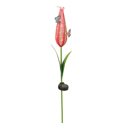 Butterfly Meadow Mesh Solar Flower Stake -