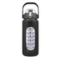 Motivational Water Bottle Intake Tracker with Straw Time Marker Silicone Sleeve Handle