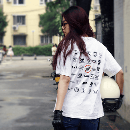 MotoPanthe™ Customizable Motorcycle Brand Logo T-shirt