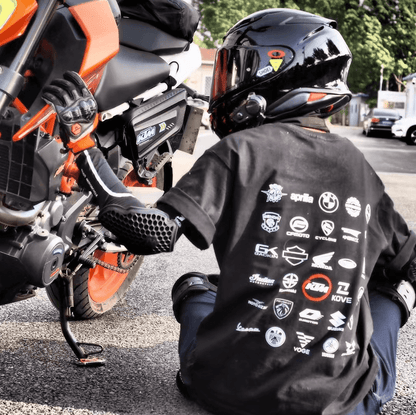MotoPanthe™ Customizable Motorcycle Brand Logo T-shirt