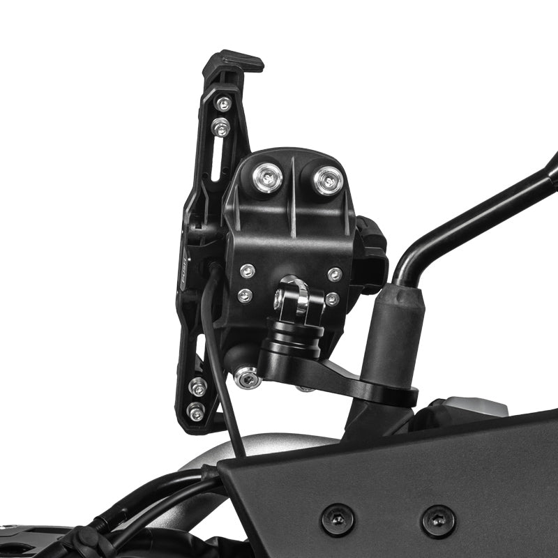 LOBOO PH02S Motorcycle Phone Holder – Adjustable, Anti-Vibration, Wireless Charging