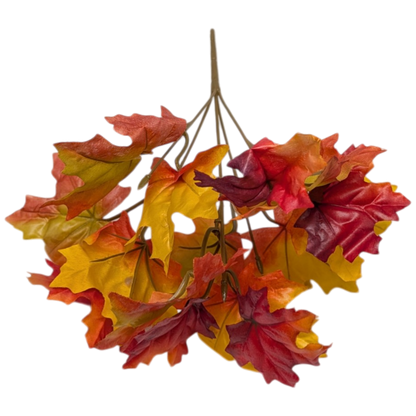Autumn Maple Leaf Bush - 11 Inch