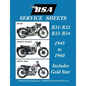 BSA B31 - B32 - B33 - B34 'Service Sheets' 1945-1960 for All Pre-Unit Rigid, Spring Frame and Swing Arm Models - Paperback