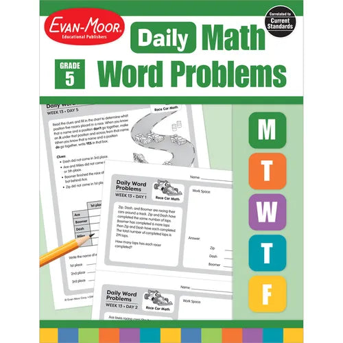 Daily Word Problems Math, Grade 5 Teacher Edition - Paperback