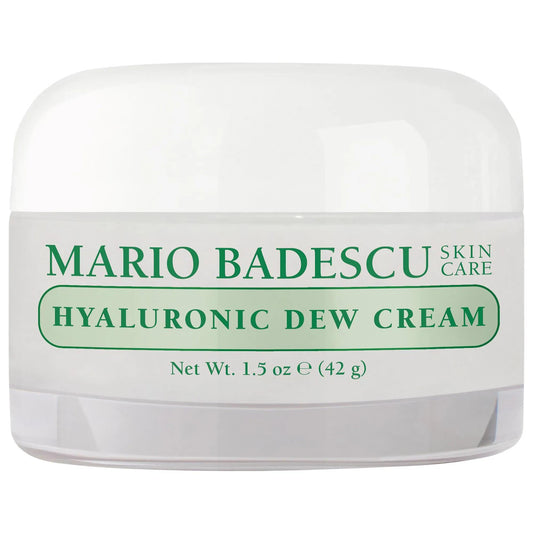 Hyaluronic Dew Cream - Lightweight, Oil-Free Face Moisturizer for Normal, Combination & Oily Skin with Hyaluronic Acid - Vegan, Cruelty-Free