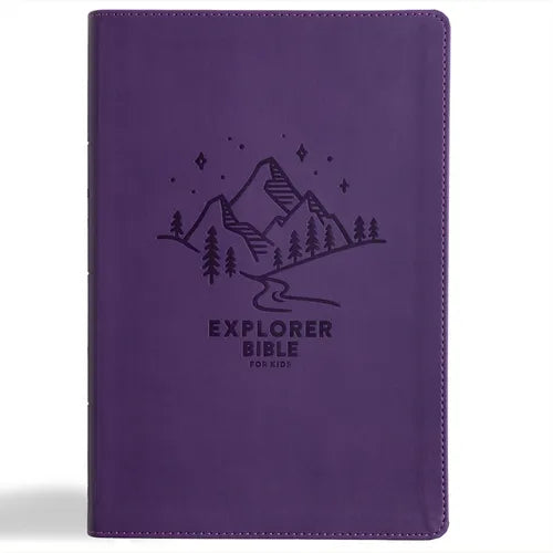 KJV Explorer Bible for Kids, Purple Leathertouch, Indexed: Placing God's Word in the Middle of God's World - Imitation Leather