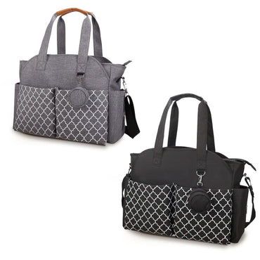 Multifunctional Diaper Changing Tote Bag with Adjustable Messenger Strap