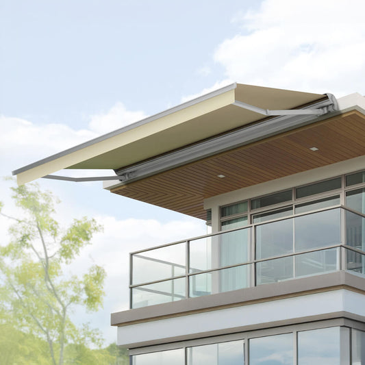 Multiple Awnings Brasilia Europa Premium Outdoor Semi-Cassette Retractable Sun Shade Awning [Made-To-Order] (SAK76825)