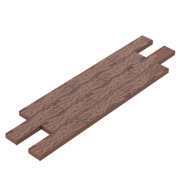 Wood Plank Tile- Custom Printed - Made with LEGO® Parts