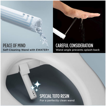 [MW4484726CEMFGN#01] TOTO Aquia IV Arc Dual Flush Universal Height Toilet With Washlet S7  Bidet Seat (SAK17483)