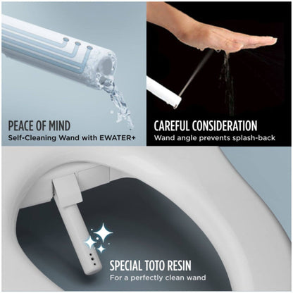 [MW9744734CEFGA#01] TOTO Guinevere 1.28 GPF Elongated Chair Height Toilet With Washlet+ S7A Tornado Auto Flush (SAK41037)